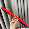VALENTINO REVERSIBLE VLOGO SIGNATURE BELT IN GLOSSY BLACK RED CALFSKIN GHW 20 MM