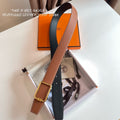 HERMES TUBE H BELT BUCKLE & REVERSIBLE BLACK AND CINNAMON BROWN LEATHER STRAP 38MM GOLD HARDWARE