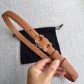 CELINE Medium Cuir Triomphe Belt 25mm Tan Calfskin