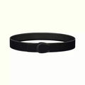 HERMES LUCK BELT BUCKLE & REVERSIBLE BLACK LEATHER STRAP 38MM
