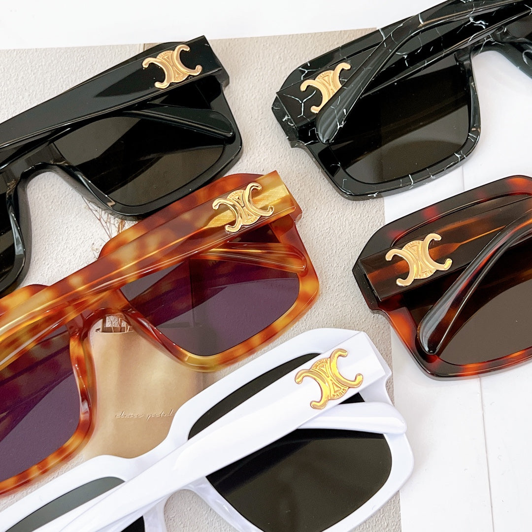 CELINE TRIOMPHE SUNGLASSES CL4S490 IN ACETATE