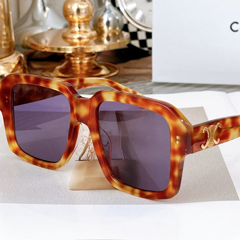 CELINE TRIOMPHE SUNGLASSES CL4S490 IN ACETATE