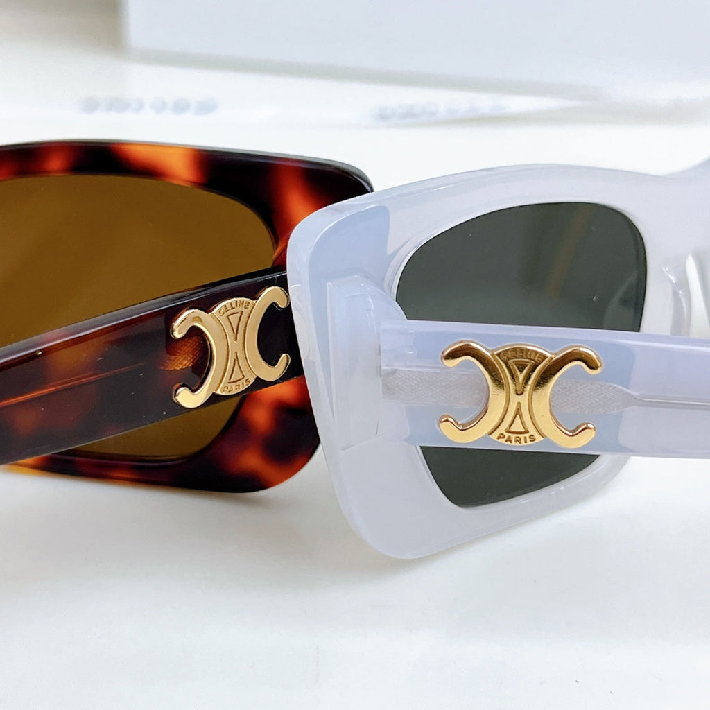 CELINE TRIOMPHE SQUARE SUNGLASSES CL4S492 IN ACETATE