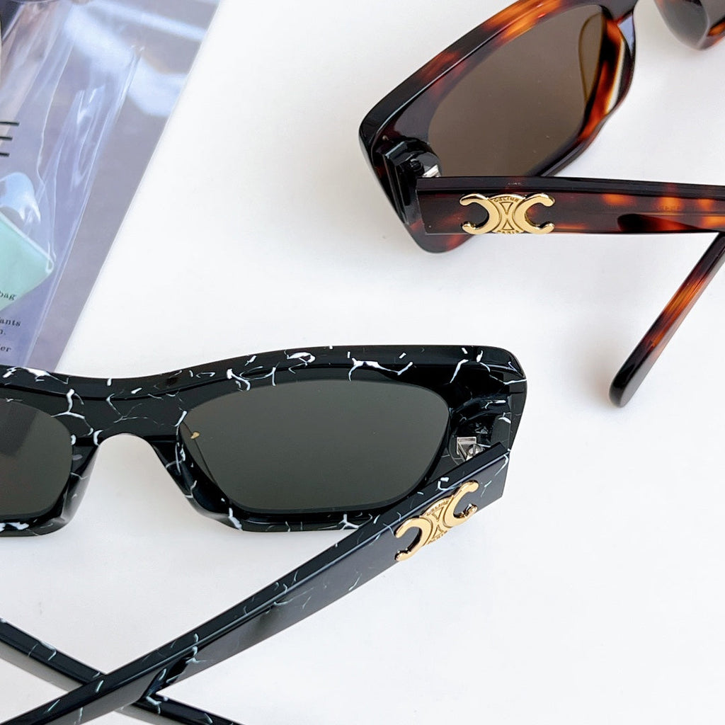 CELINE TRIOMPHE SQUARE SUNGLASSES CL4S492 IN ACETATE
