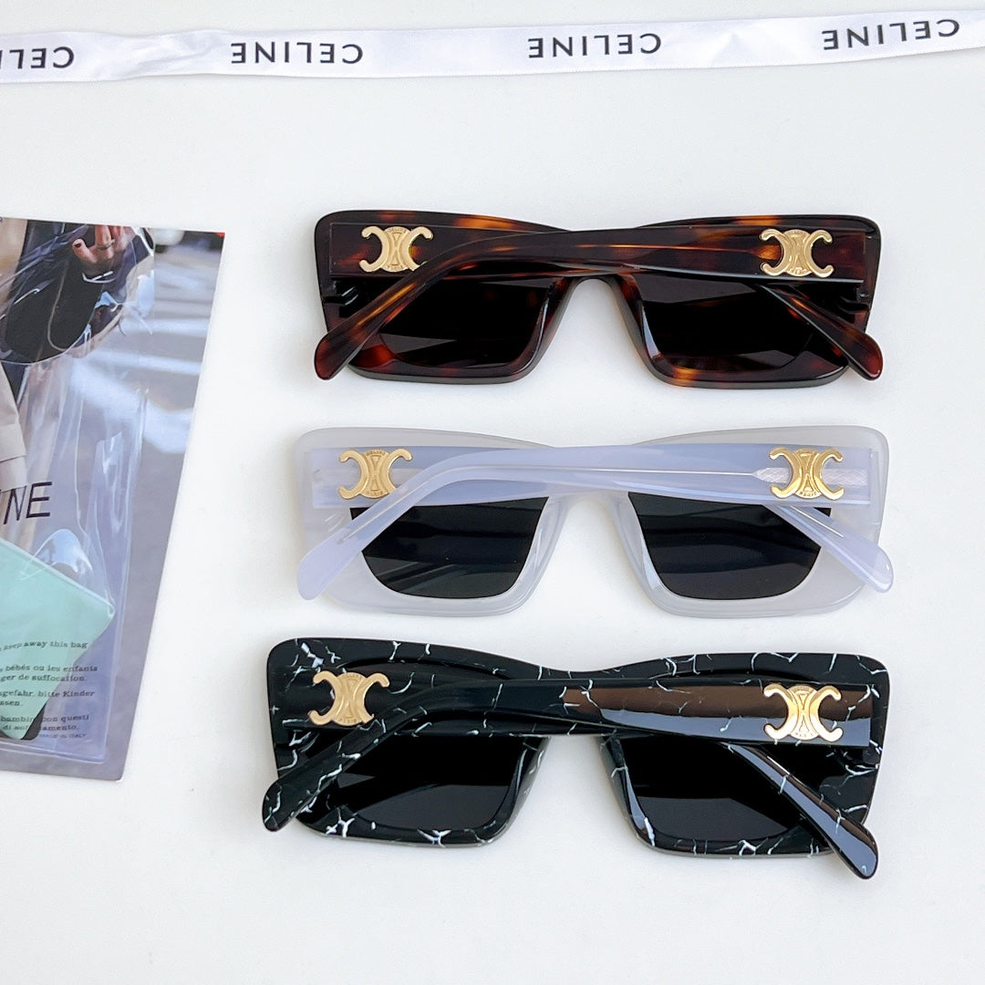 CELINE TRIOMPHE SQUARE SUNGLASSES CL4S492 IN ACETATE