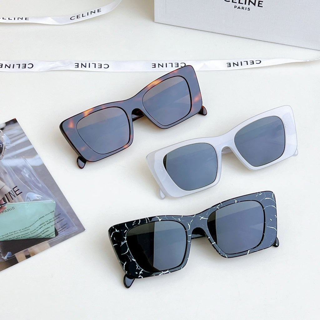 CELINE TRIOMPHE SQUARE SUNGLASSES CL4S492 IN ACETATE