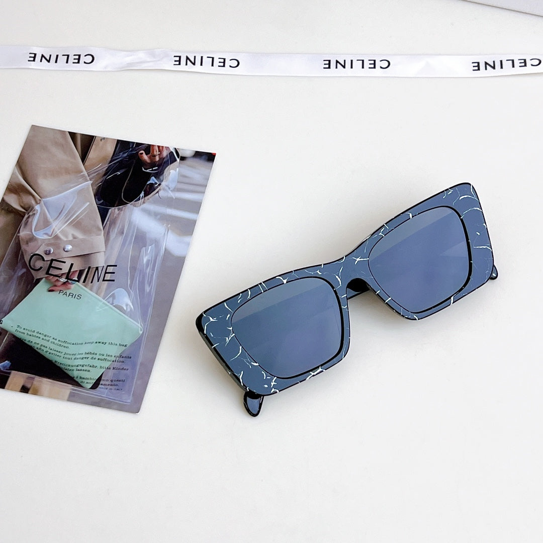 CELINE TRIOMPHE SQUARE SUNGLASSES CL4S492 IN ACETATE
