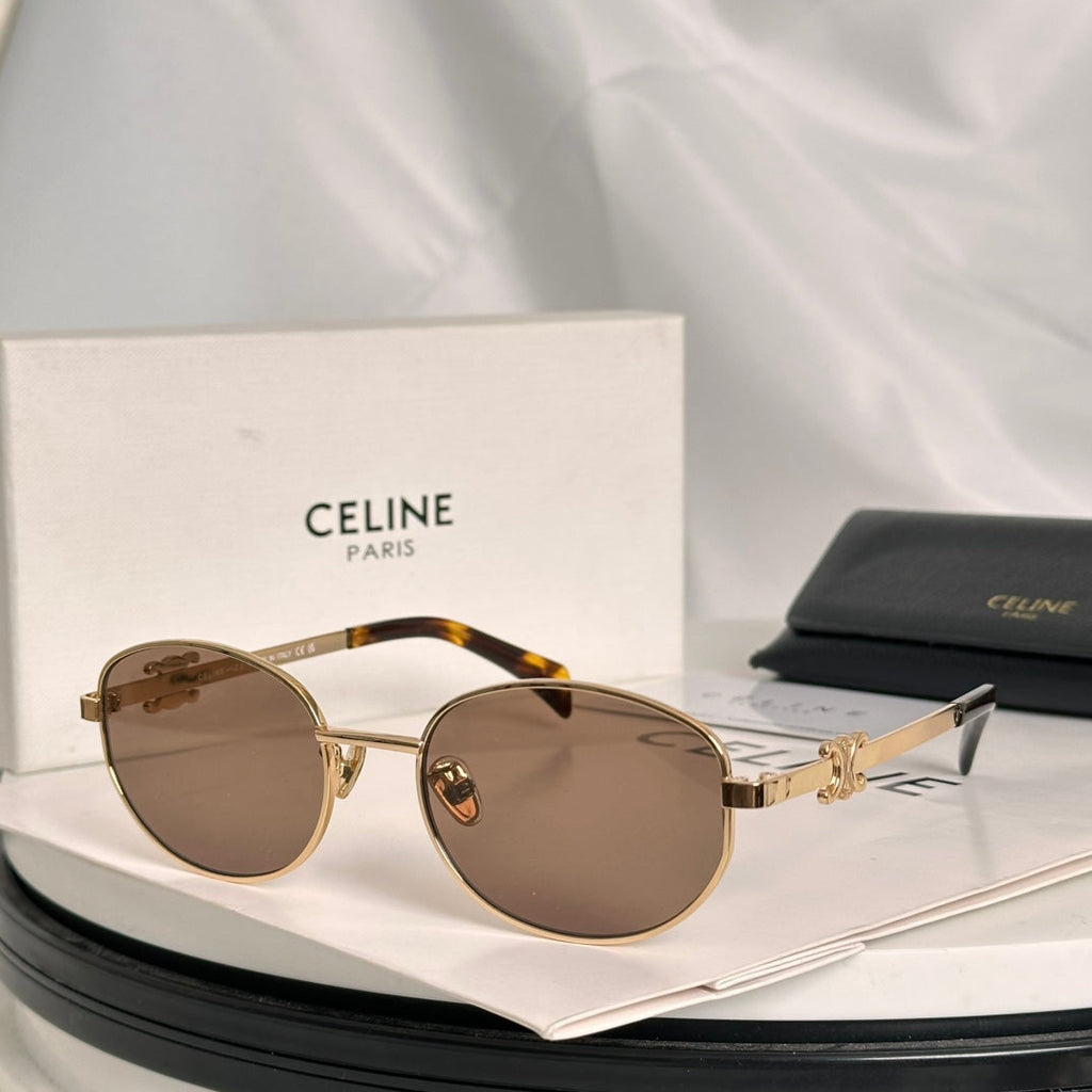 CELINE TRIOMPHE SUNGLASSES CL40069U IN METAL