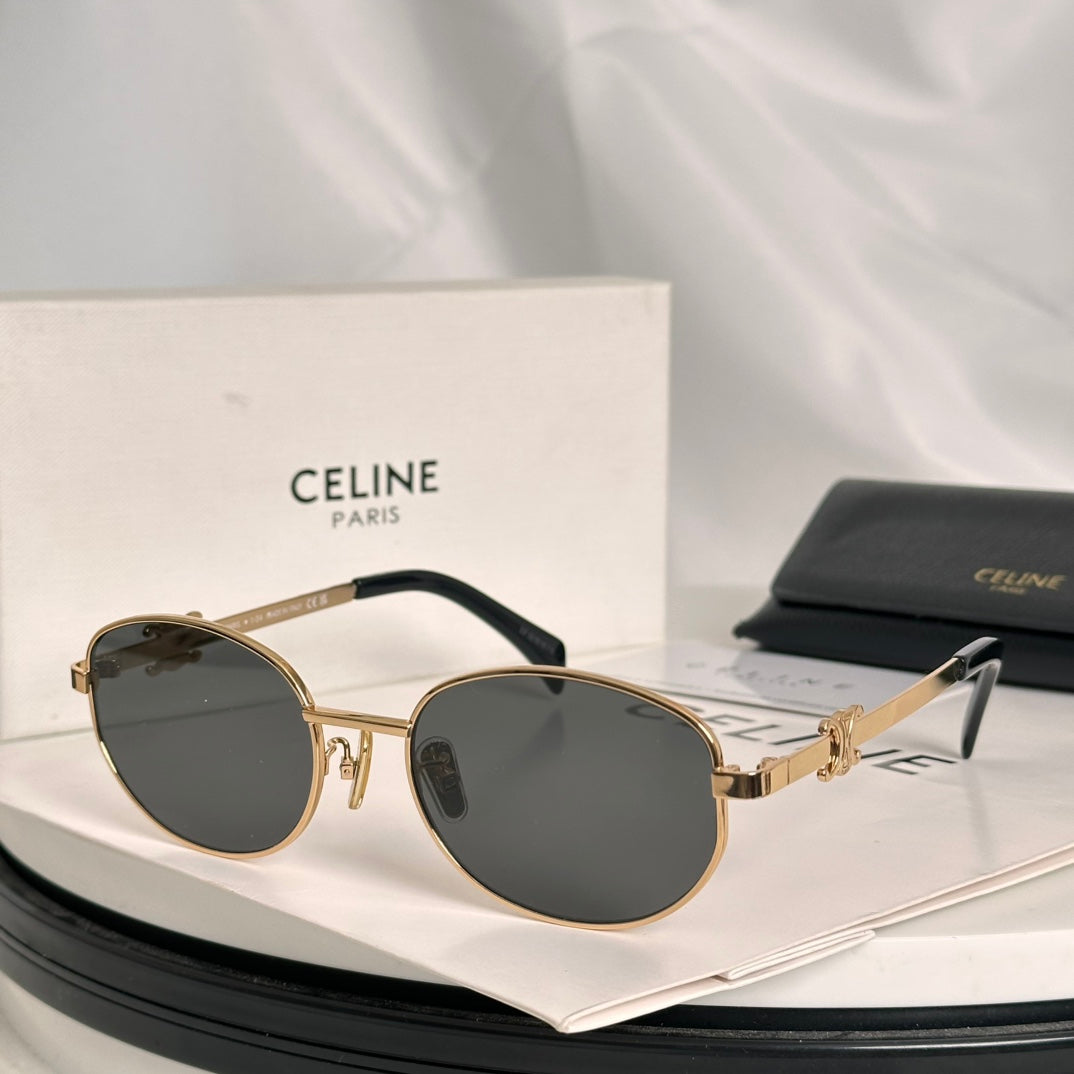 CELINE TRIOMPHE SUNGLASSES CL40069U IN METAL