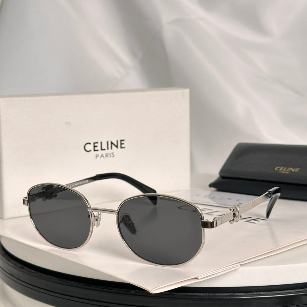 CELINE TRIOMPHE SUNGLASSES CL40069U IN METAL