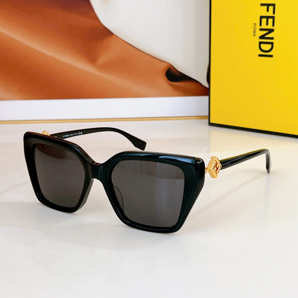 FENDI FF DIAMONDS SQUARE FRAME SUNGLASSES FE40161I IN ACETATE