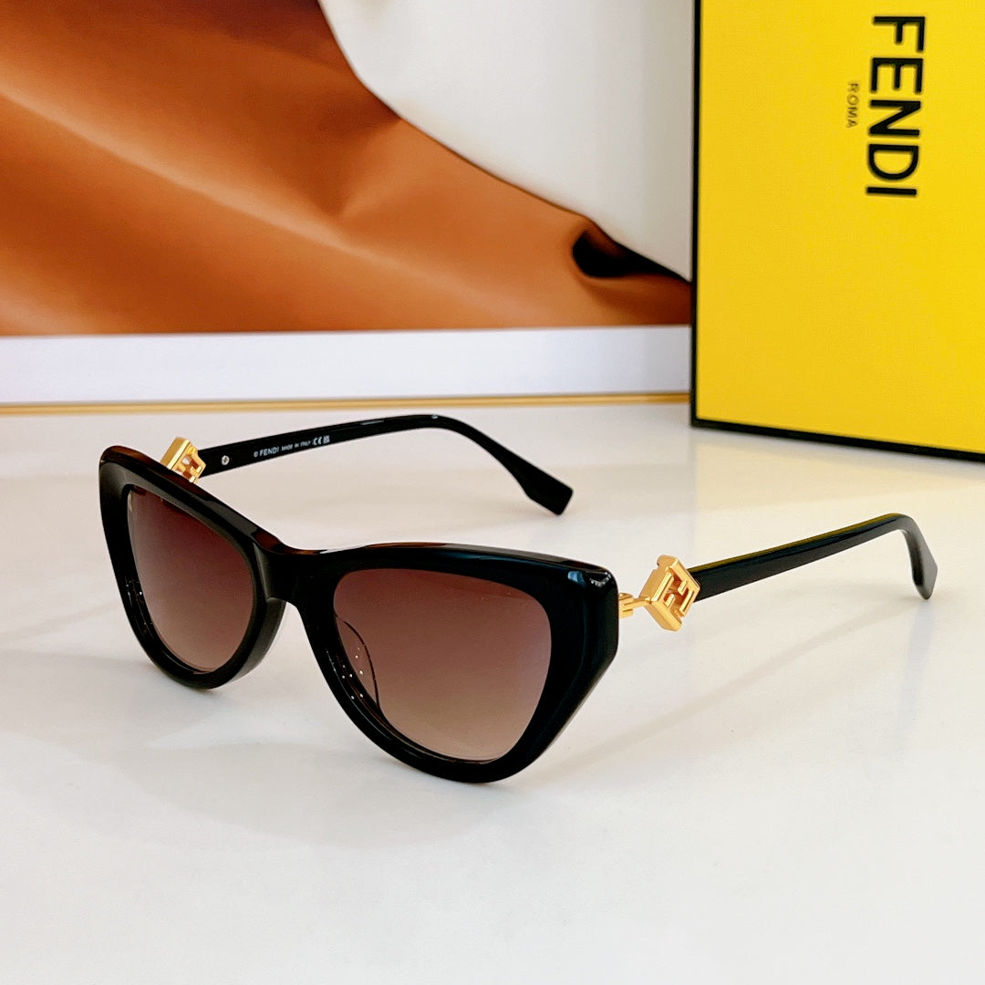 FENDI FF DIAMONDS CAT EYE FRAME SUNGLASSES FE40149F IN ACETATE