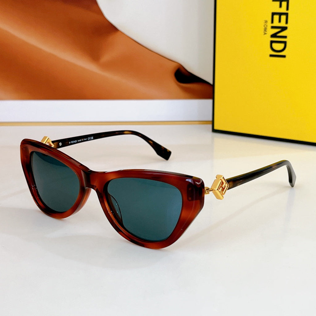 FENDI FF DIAMONDS CAT EYE FRAME SUNGLASSES FE40149F IN ACETATE
