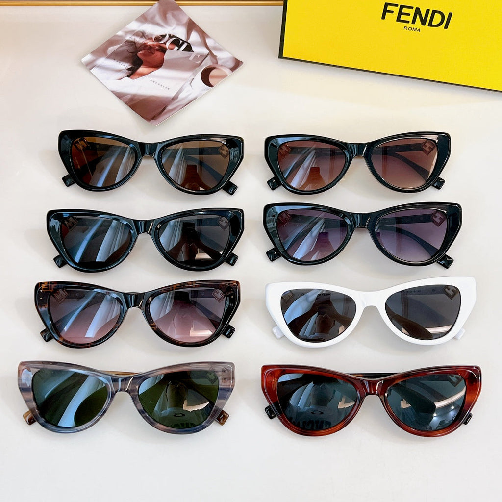 FENDI FF DIAMONDS CAT EYE FRAME SUNGLASSES FE40149F IN ACETATE