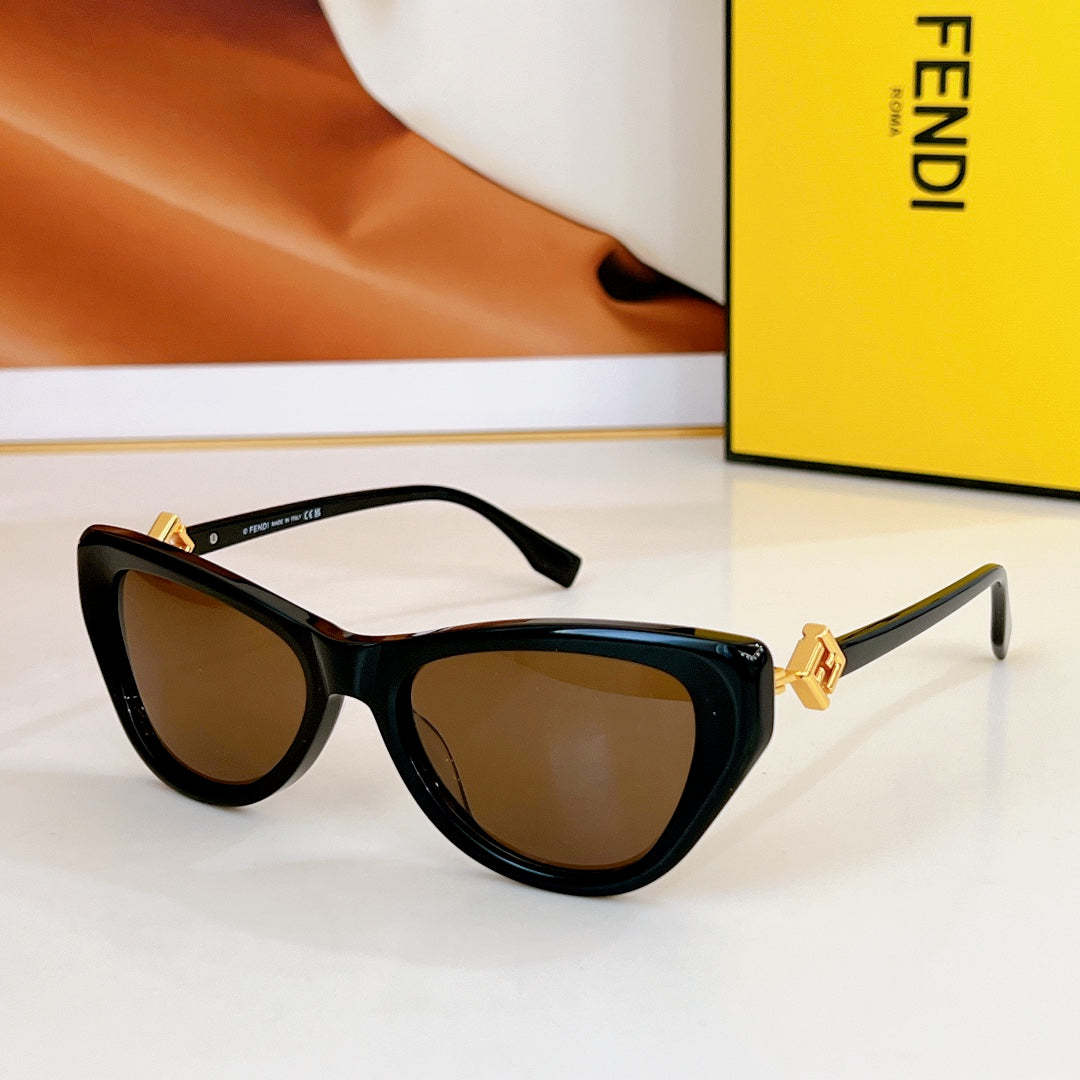 FENDI FF DIAMONDS CAT EYE FRAME SUNGLASSES FE40149F IN ACETATE