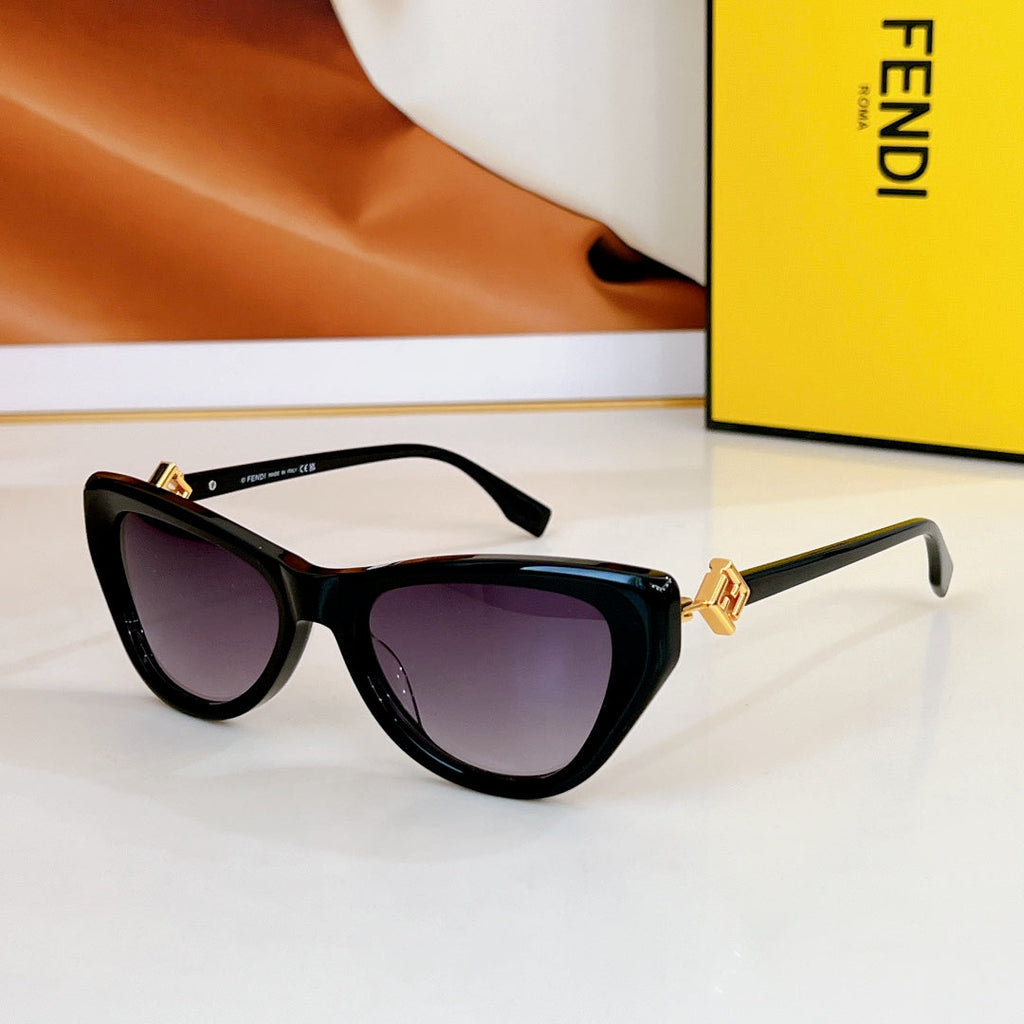 FENDI FF DIAMONDS CAT EYE FRAME SUNGLASSES FE40149F IN ACETATE