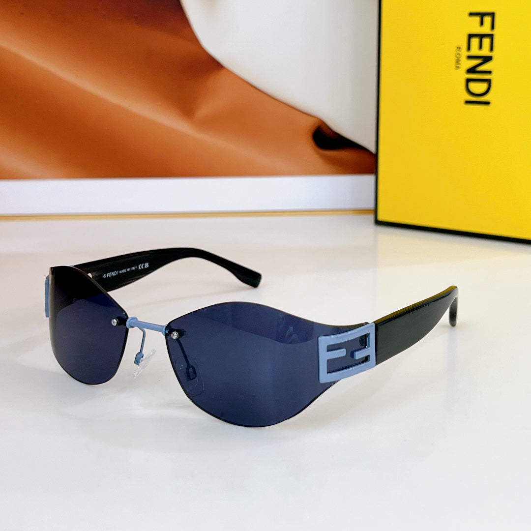 FENDI BAGUETTE CHUNKY SUNGLASSES FE40159U IN METAL AND ACETATE