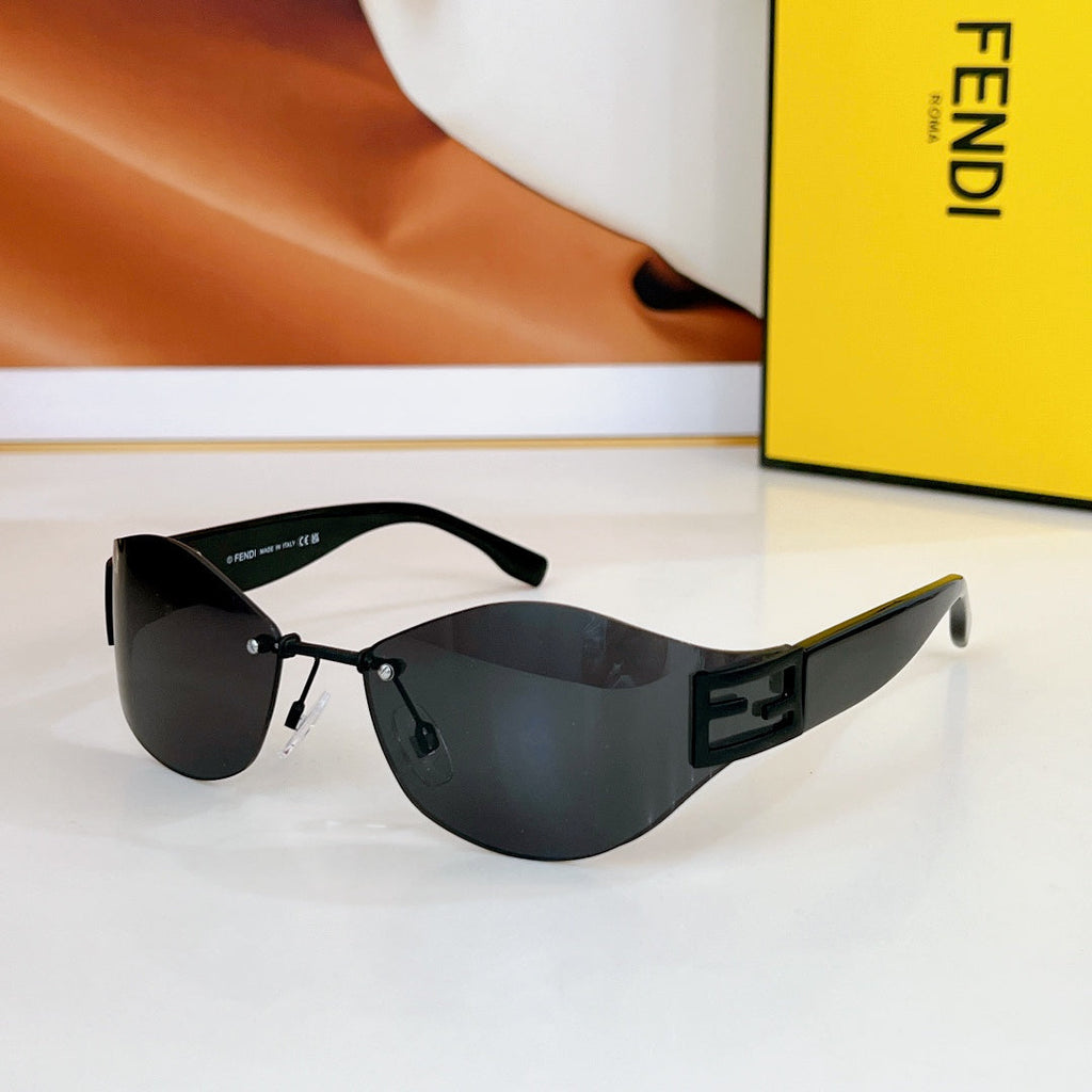 FENDI BAGUETTE CHUNKY SUNGLASSES FE40159U IN METAL AND ACETATE