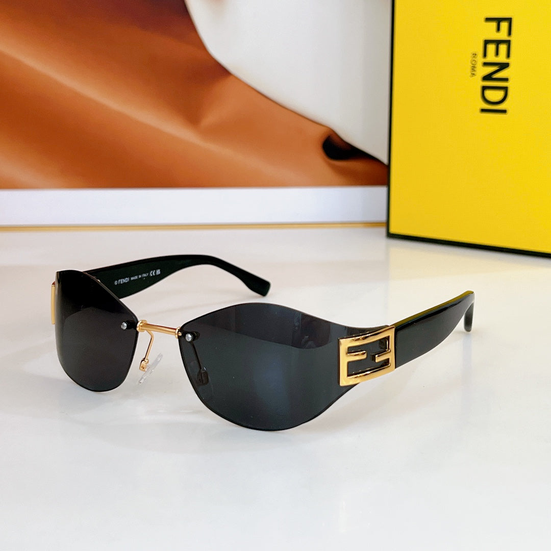 FENDI BAGUETTE CHUNKY SUNGLASSES FE40159U IN METAL AND ACETATE