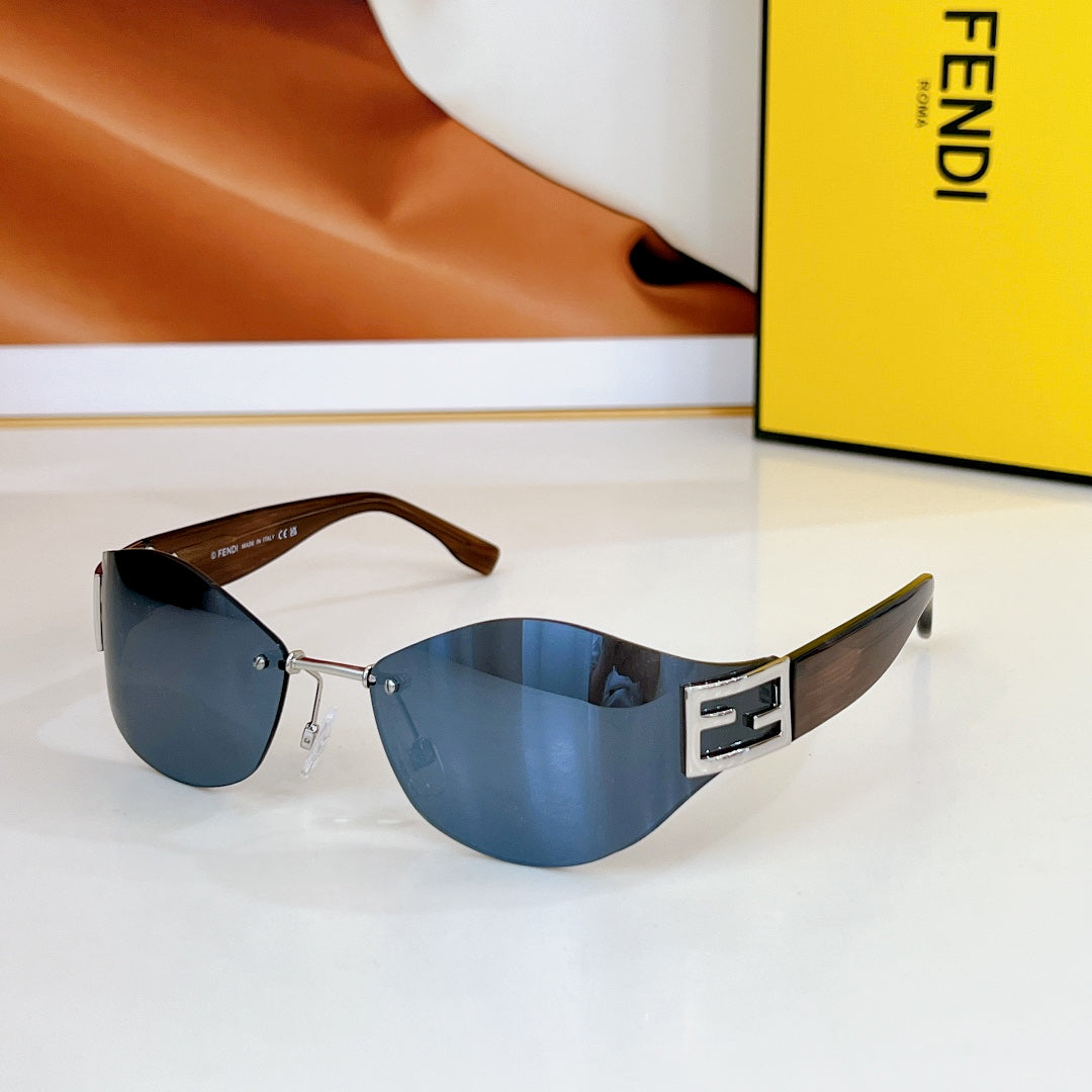 FENDI BAGUETTE CHUNKY SUNGLASSES FE40159U IN METAL AND ACETATE