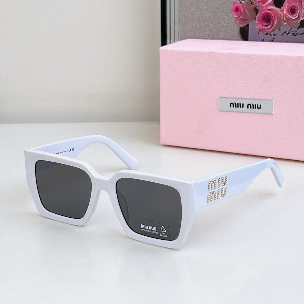 MIU MIU GLIMPSE SQUARE SUNGLASSES SMU07S IN ACETATE