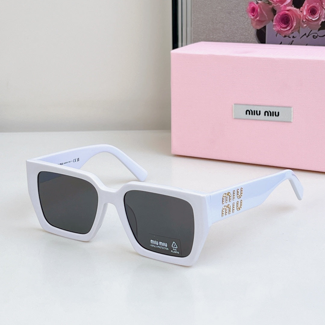 MIU MIU GLIMPSE SQUARE SUNGLASSES SMU07S IN ACETATE