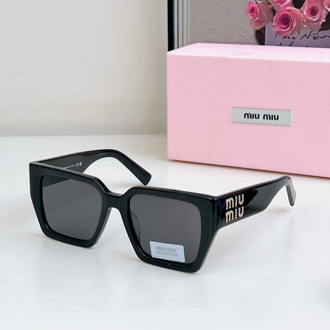 MIU MIU GLIMPSE SQUARE SUNGLASSES SMU07S IN ACETATE