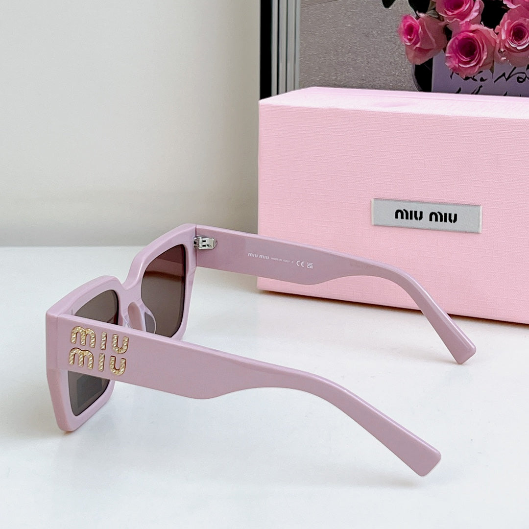 MIU MIU GLIMPSE SQUARE SUNGLASSES SMU07S IN ACETATE
