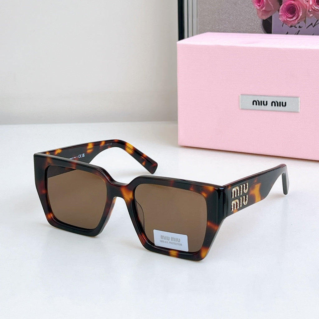 MIU MIU GLIMPSE SQUARE SUNGLASSES SMU07S IN ACETATE