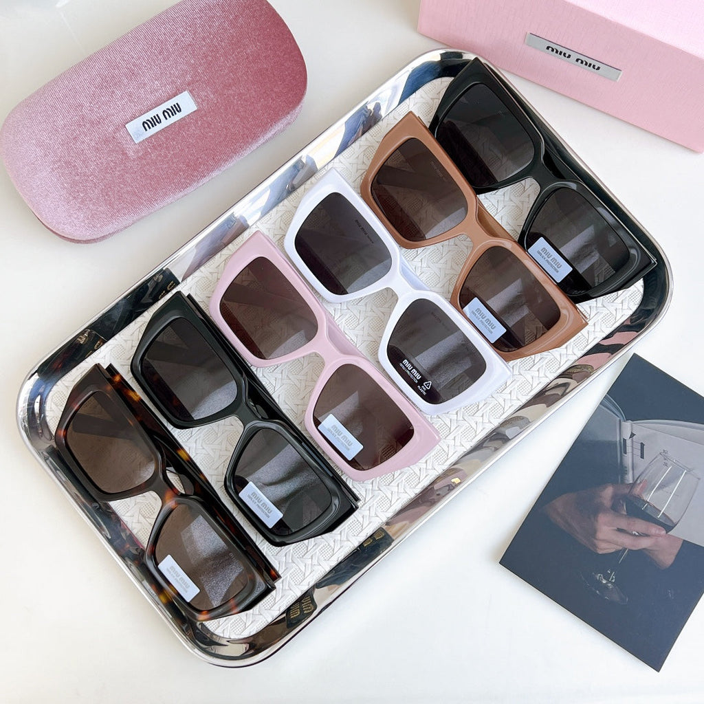 MIU MIU GLIMPSE SQUARE SUNGLASSES SMU07S IN ACETATE