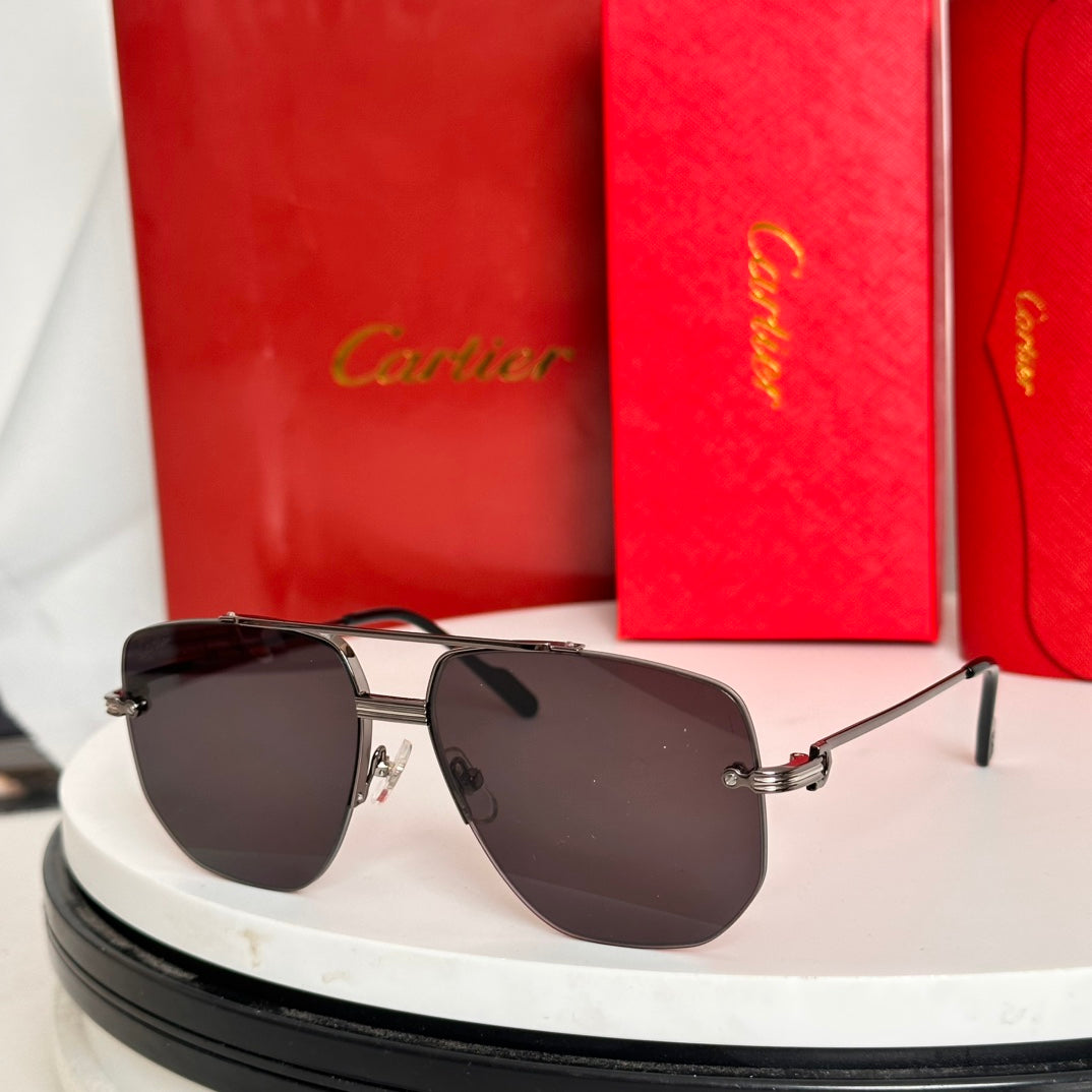CARTIER PREMIÈRE NAVIGATOR FRAME SUNGLASSES CT6011S IN METAL