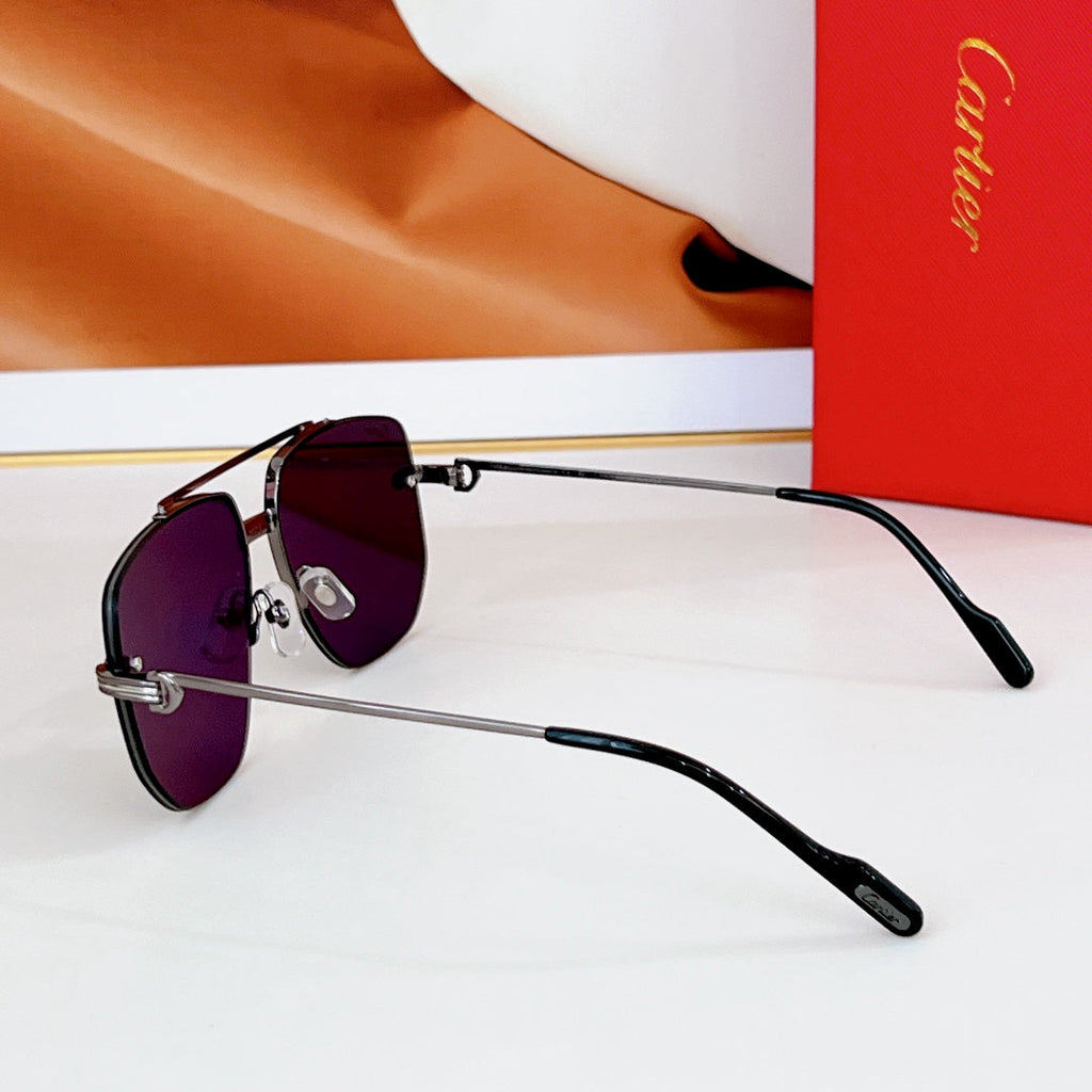 CARTIER PREMIÈRE NAVIGATOR FRAME SUNGLASSES CT6011S IN METAL