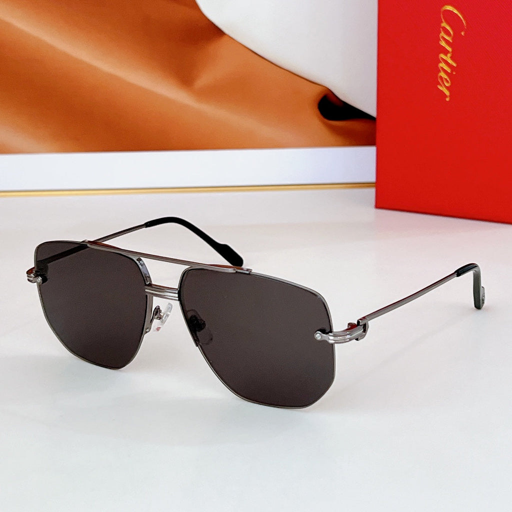 CARTIER PREMIÈRE NAVIGATOR FRAME SUNGLASSES CT6011S IN METAL