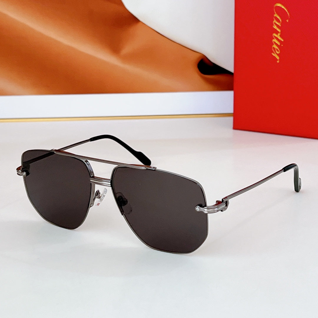 CARTIER PREMIÈRE NAVIGATOR FRAME SUNGLASSES CT6011S IN METAL