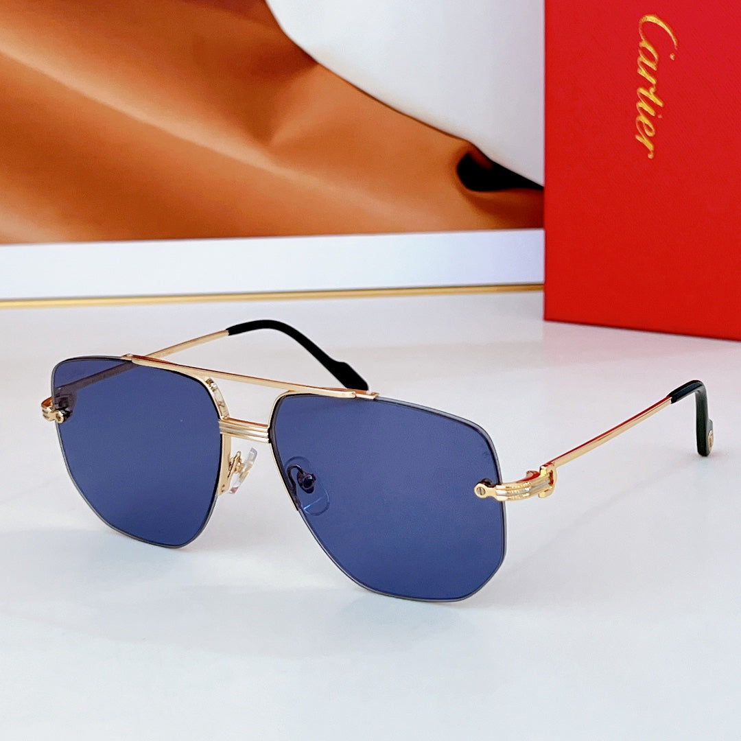 CARTIER PREMIÈRE NAVIGATOR FRAME SUNGLASSES CT6011S IN METAL