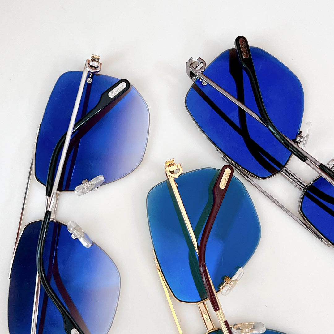CARTIER PREMIÈRE NAVIGATOR FRAME SUNGLASSES CT6011S IN METAL