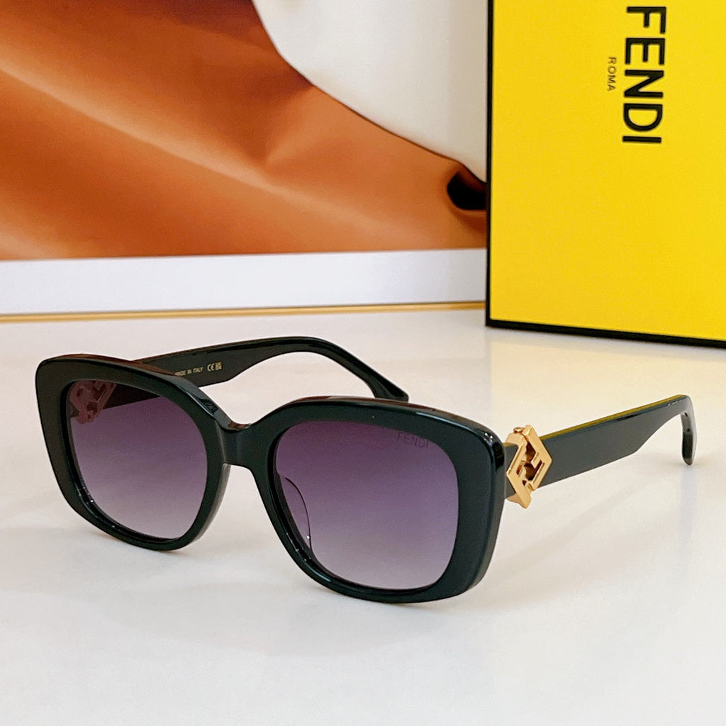 FENDI ROMA SQUARE FRAME SUNGLASSES FE40138 IN ACETATE