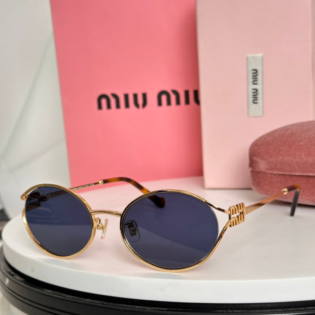 MIU MIU LOGO SUNGLASSES SMU52Y IN METAL