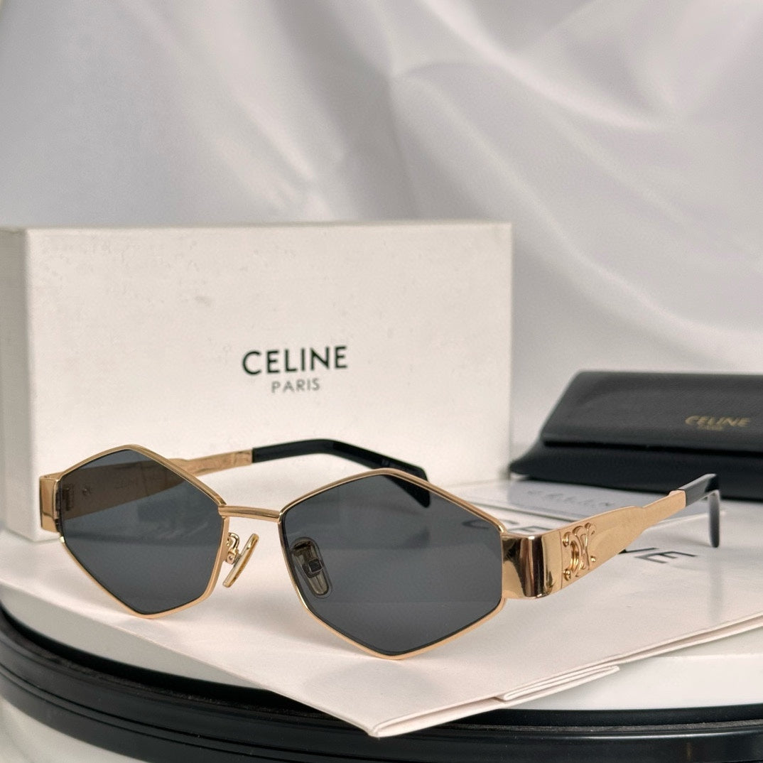 CELINE TRIOMPHE SUNGLASSES CL4S254 IN METAL