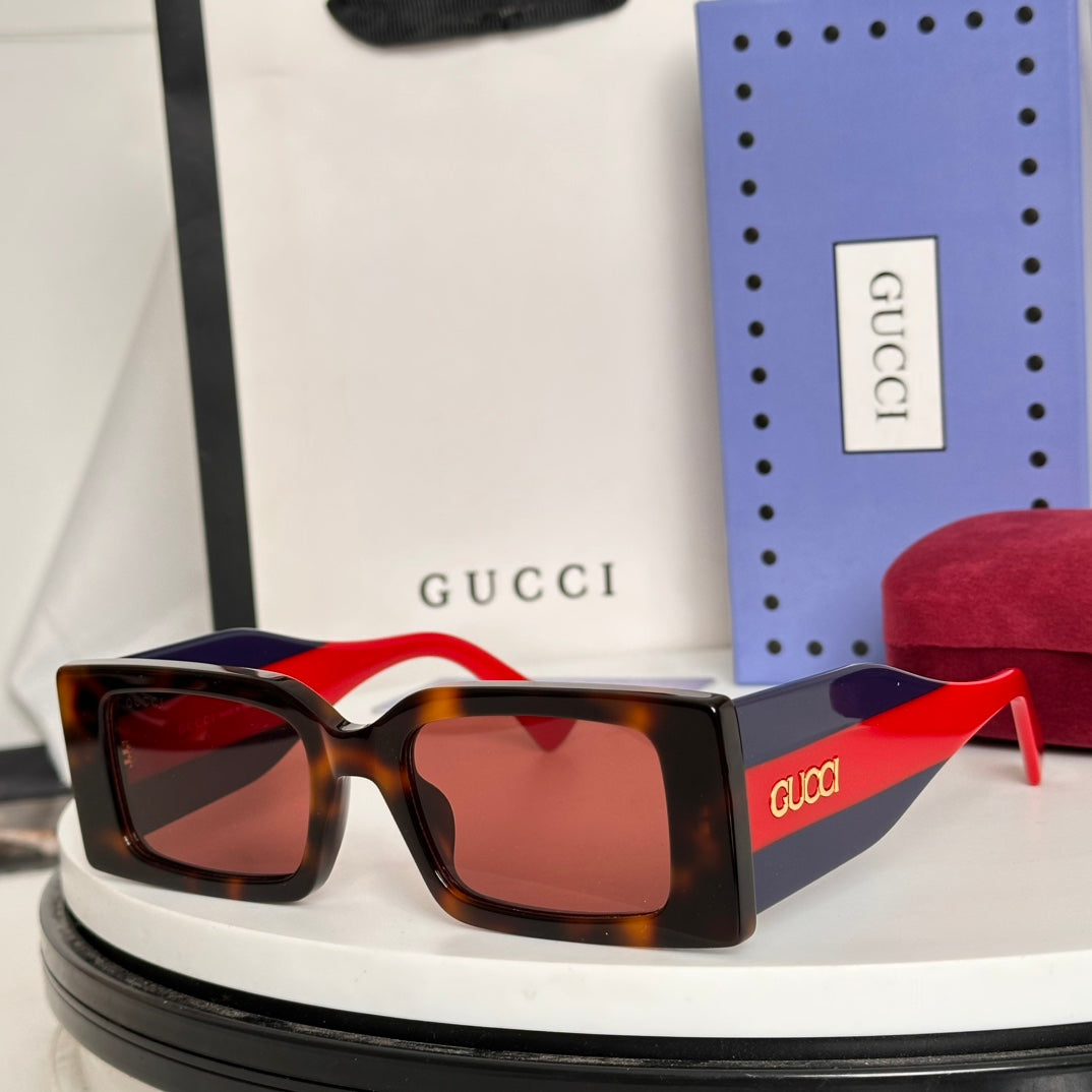 GUCCI CHUNKY GEOMETRIC FRAME SUNGLASSES GG1860S IN ACETATE