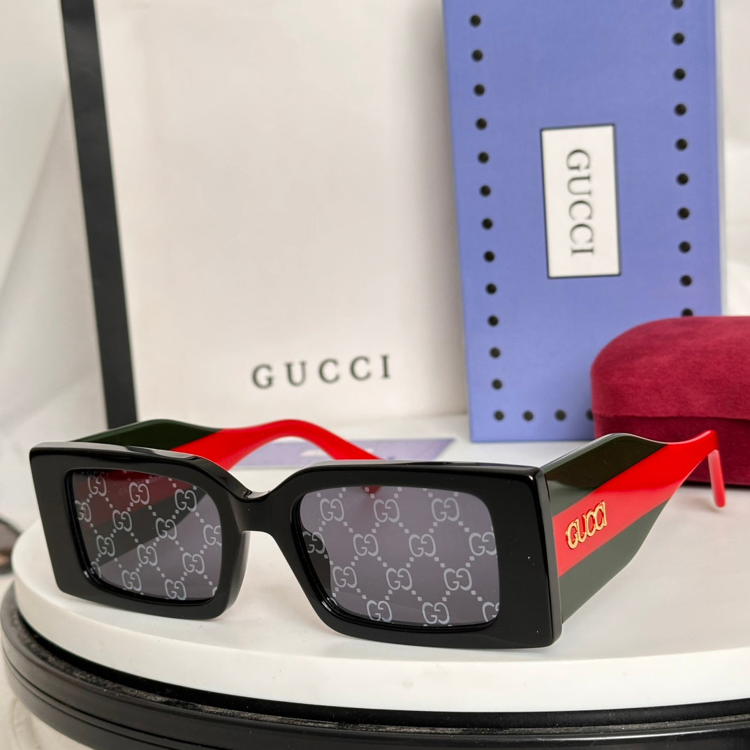 GUCCI CHUNKY GEOMETRIC FRAME SUNGLASSES GG1860S IN ACETATE