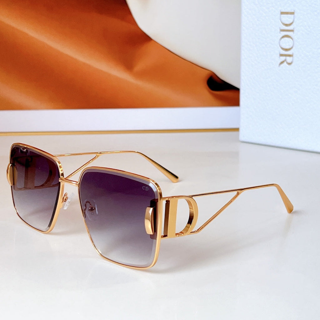 DIOR MONTAIGNE SQUARE SUNGLASSES DSGTA42UCR IN METAL
