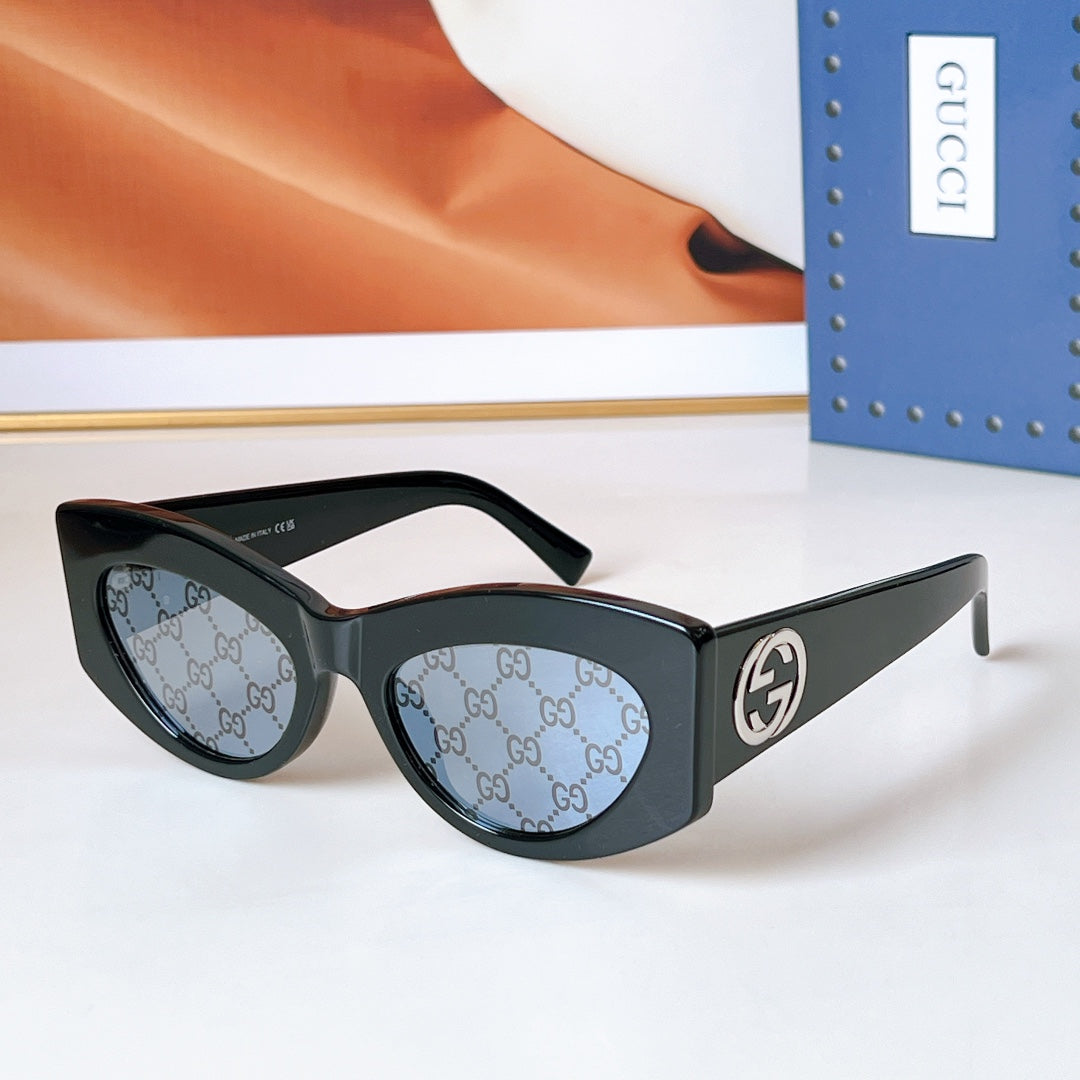 GUCCI OVAL FRAME SUNGLASSES GG1843S IN ACETATE