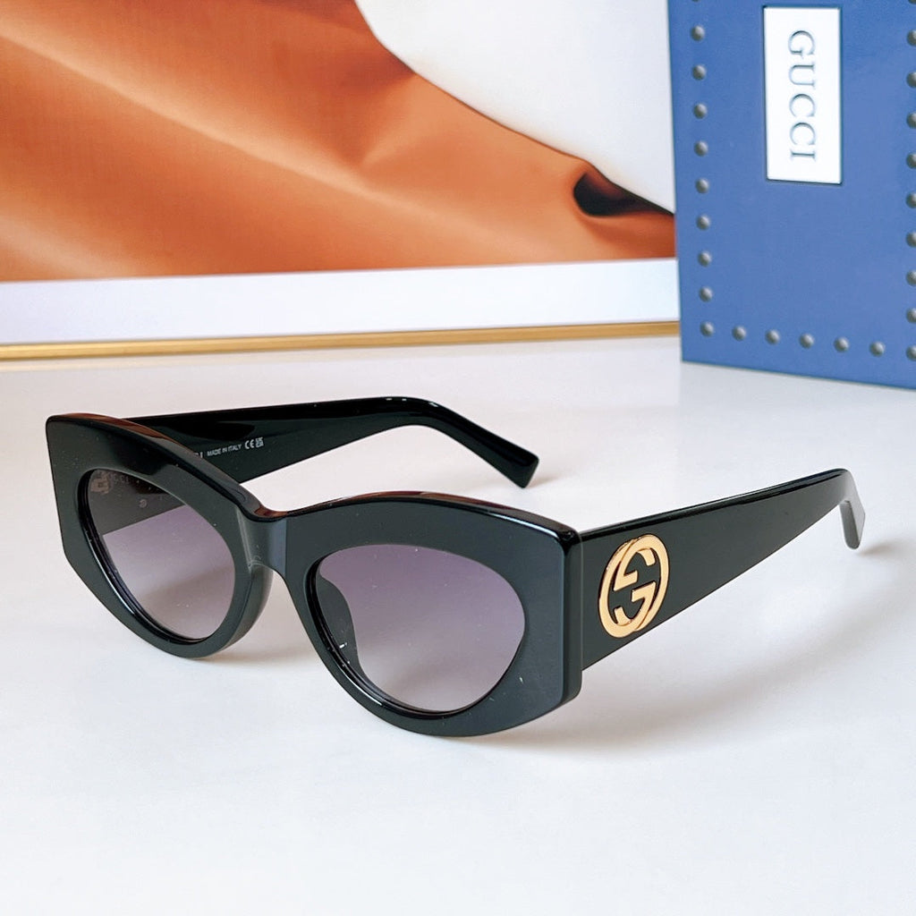 GUCCI OVAL FRAME SUNGLASSES GG1843S IN ACETATE