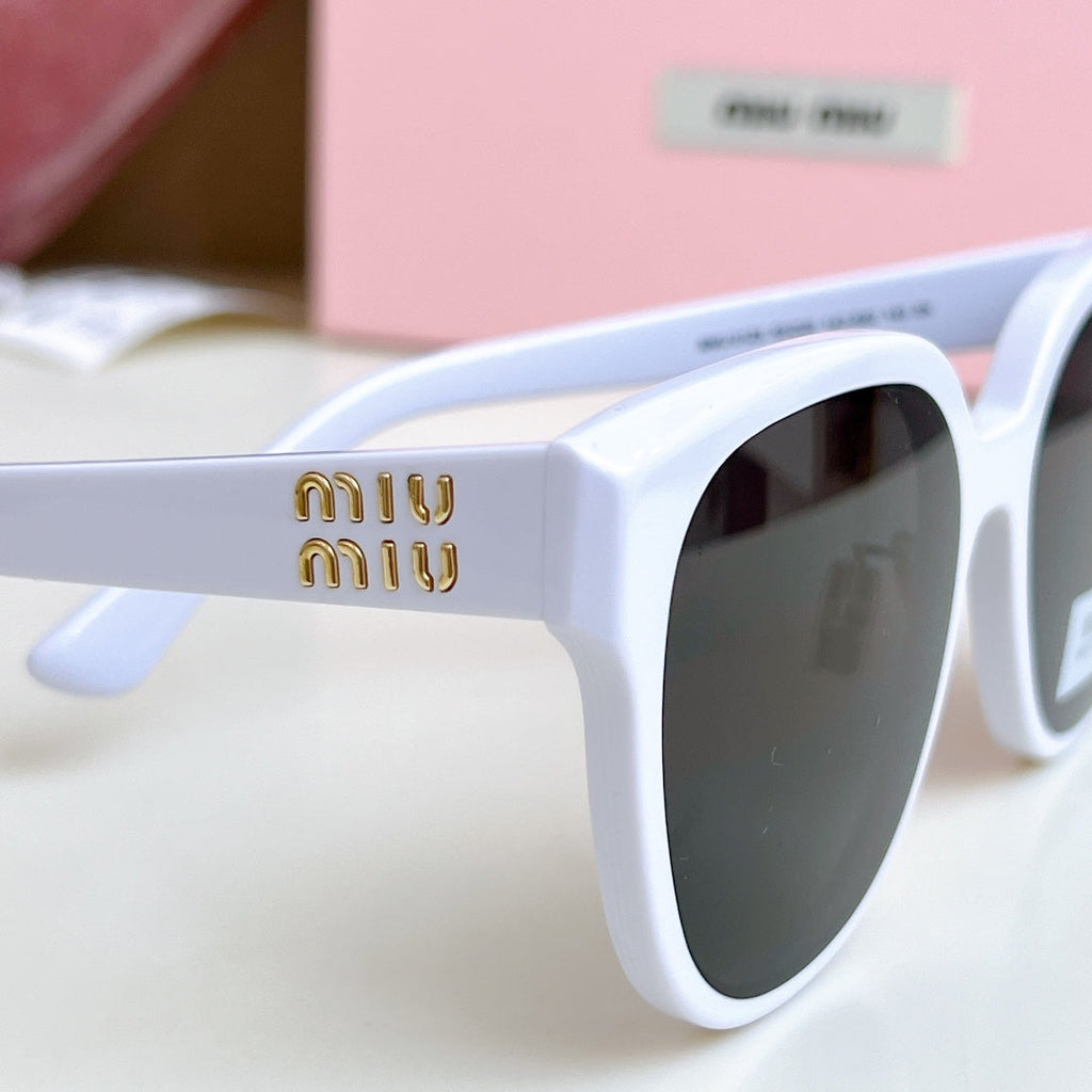 MIU MIU LOGO SUNGLASSES SMU 01ZS 573436 IN ACETATE