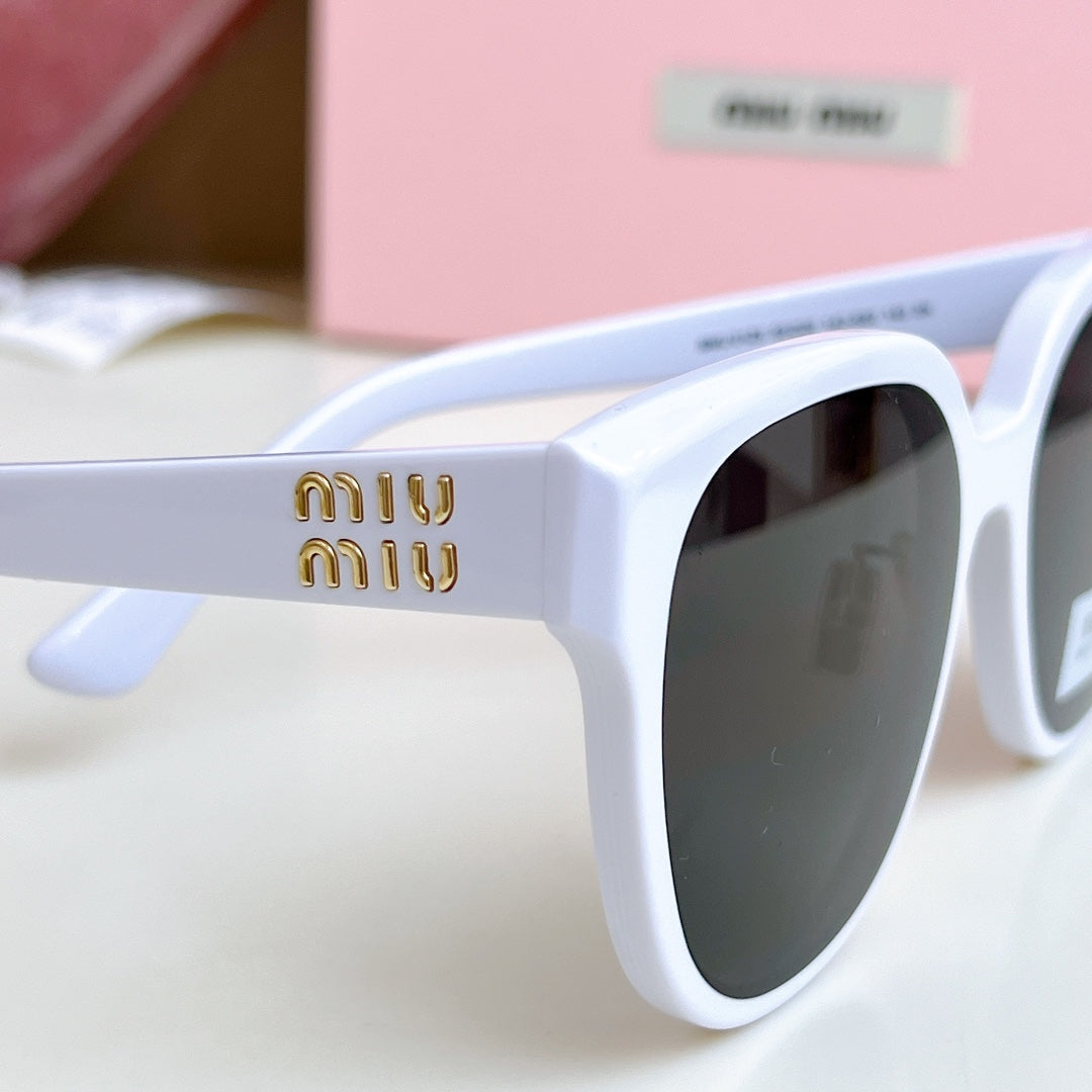 MIU MIU LOGO SUNGLASSES SMU 01ZS 573436 IN ACETATE