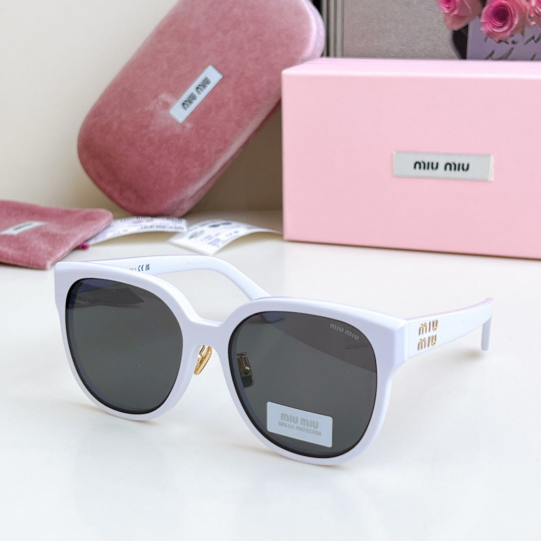 MIU MIU LOGO SUNGLASSES SMU 01ZS 573436 IN ACETATE