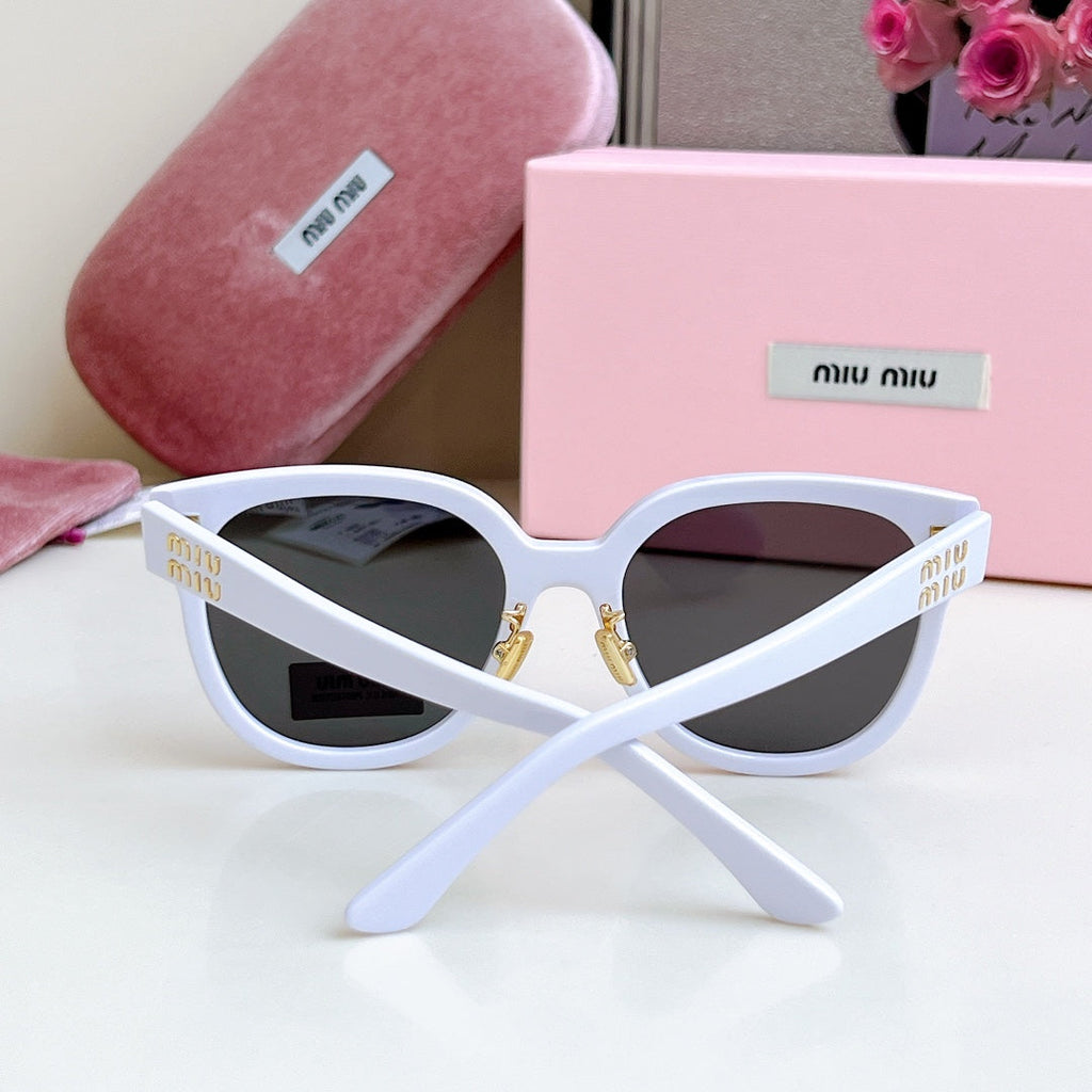 MIU MIU LOGO SUNGLASSES SMU 01ZS 573436 IN ACETATE