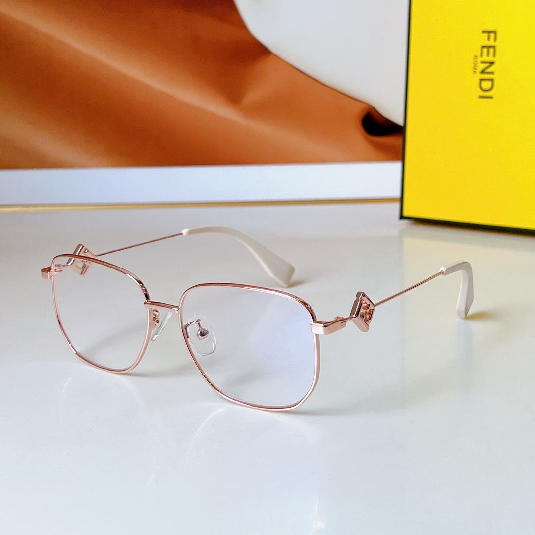 FENDI TRAVEL SQUARE FRAME SUNGLASSES FE50111F IN METAL