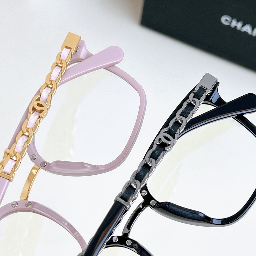 CHANEL SQUARE SUNGLASSES CH 0769 IN ACETATE CHAIN METAL